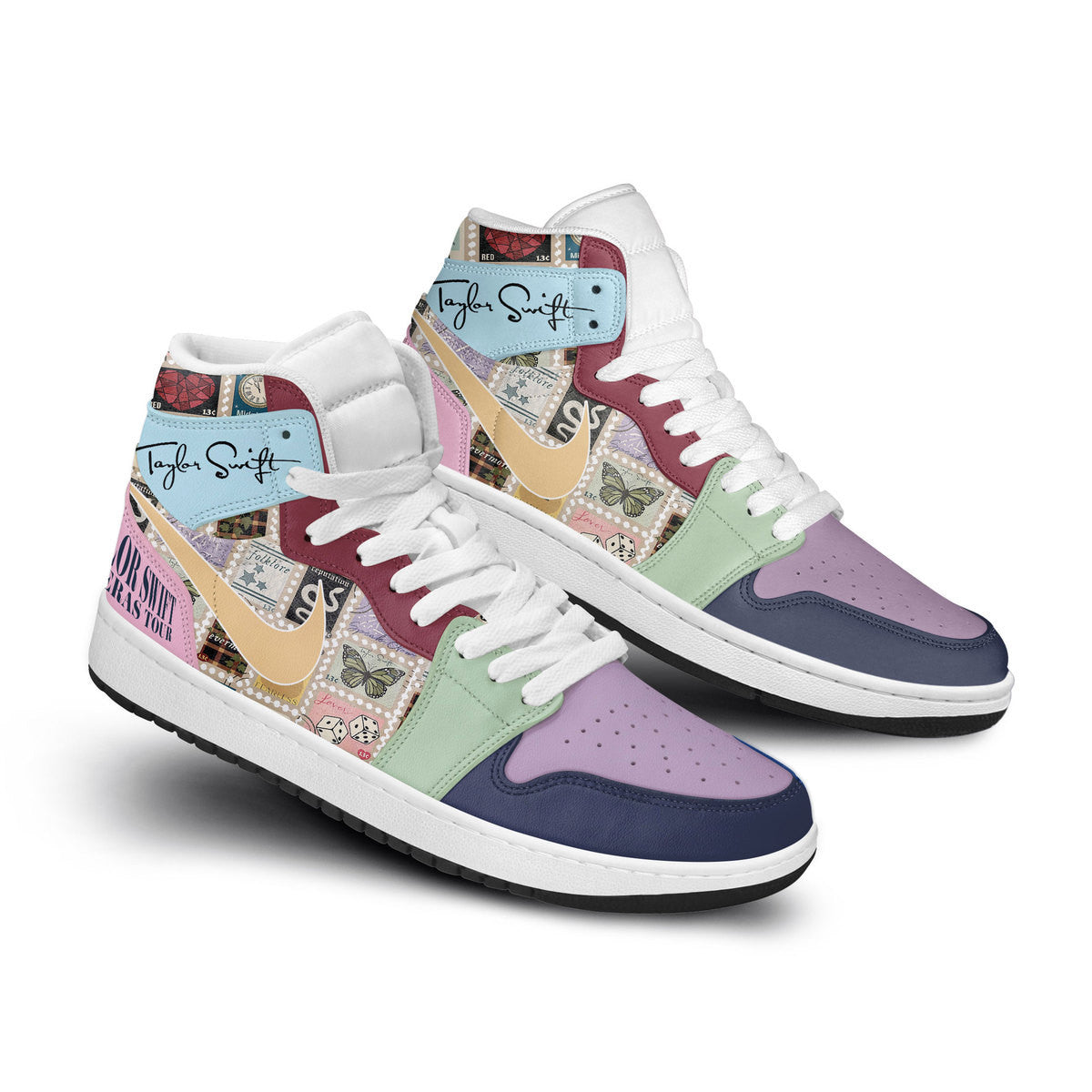 Ideafootwear Taylor Swift AJ1 High Sneakers Shoes For Men And Women 46