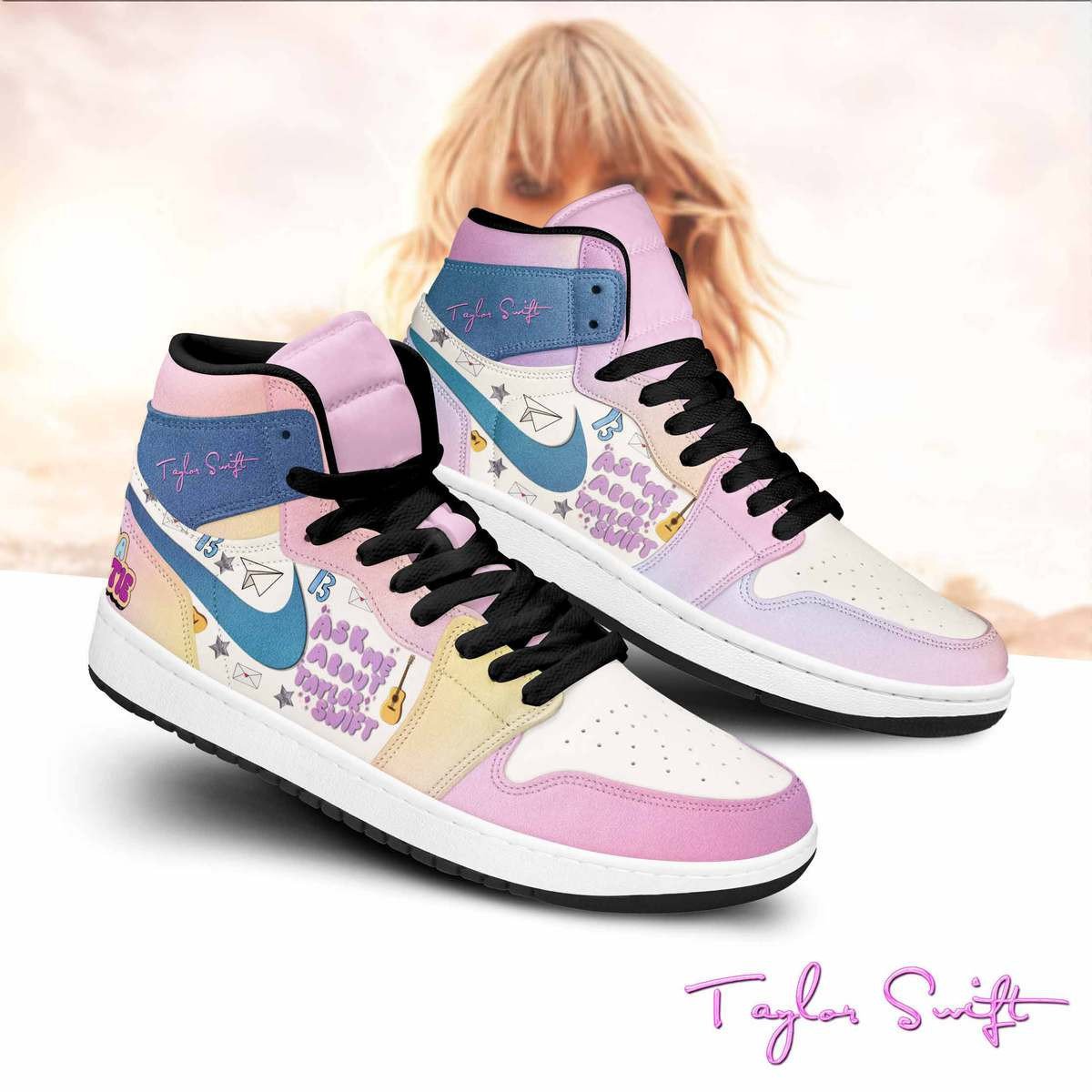 Ideafootwear Taylor Swift AJ1 High Sneakers Shoes For Men And Women 39
