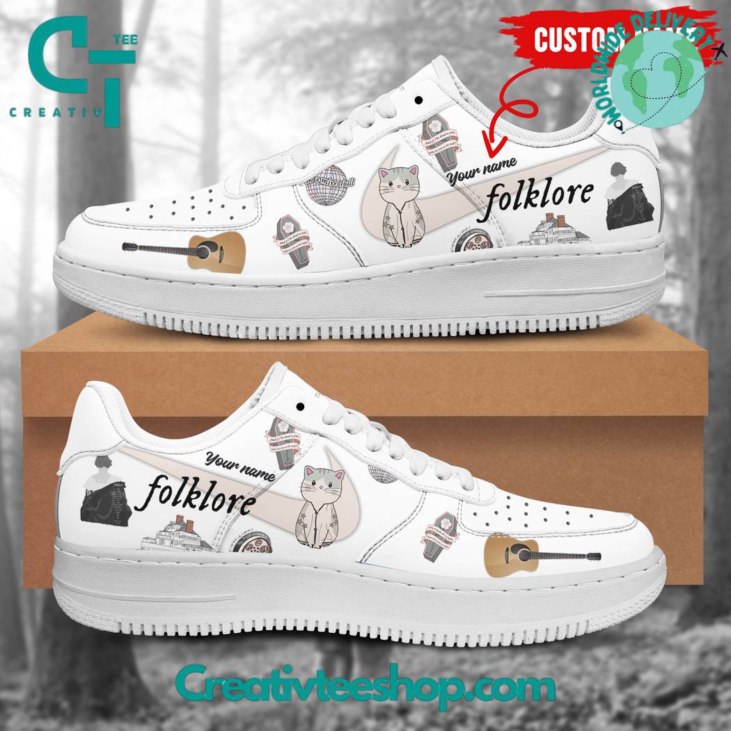 Ideafootwear Taylor Swift The Eras Tour Folklore Air Low-Top Sneakers Shoes For Men And Women 1