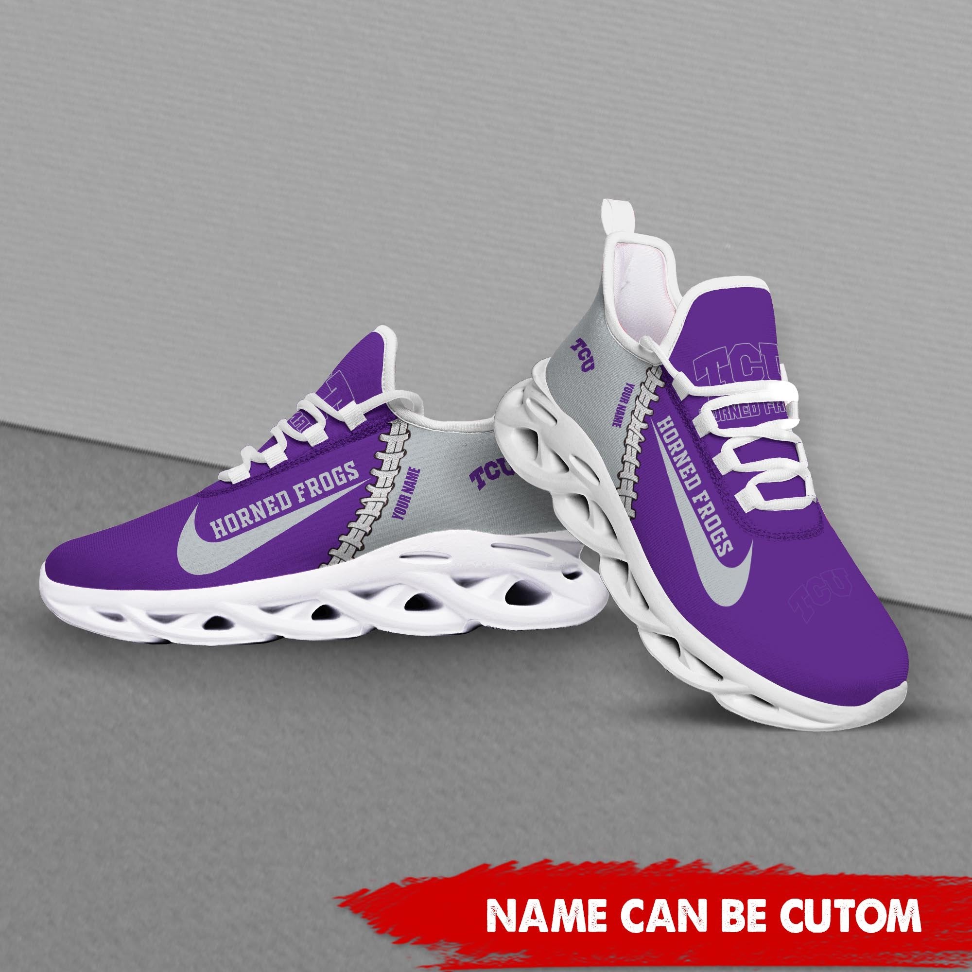 Ideafootwear TCU Horned Frogs Max Soul Shoes Sneakers For Men And Women 1