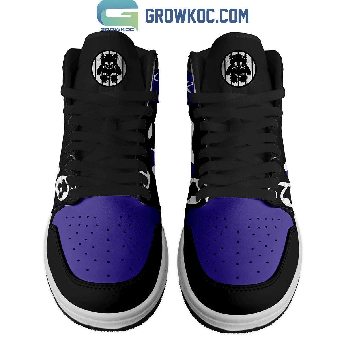 Ideafootwear Teddy Bear AJ1 High Sneakers Shoes For Men And Women 1