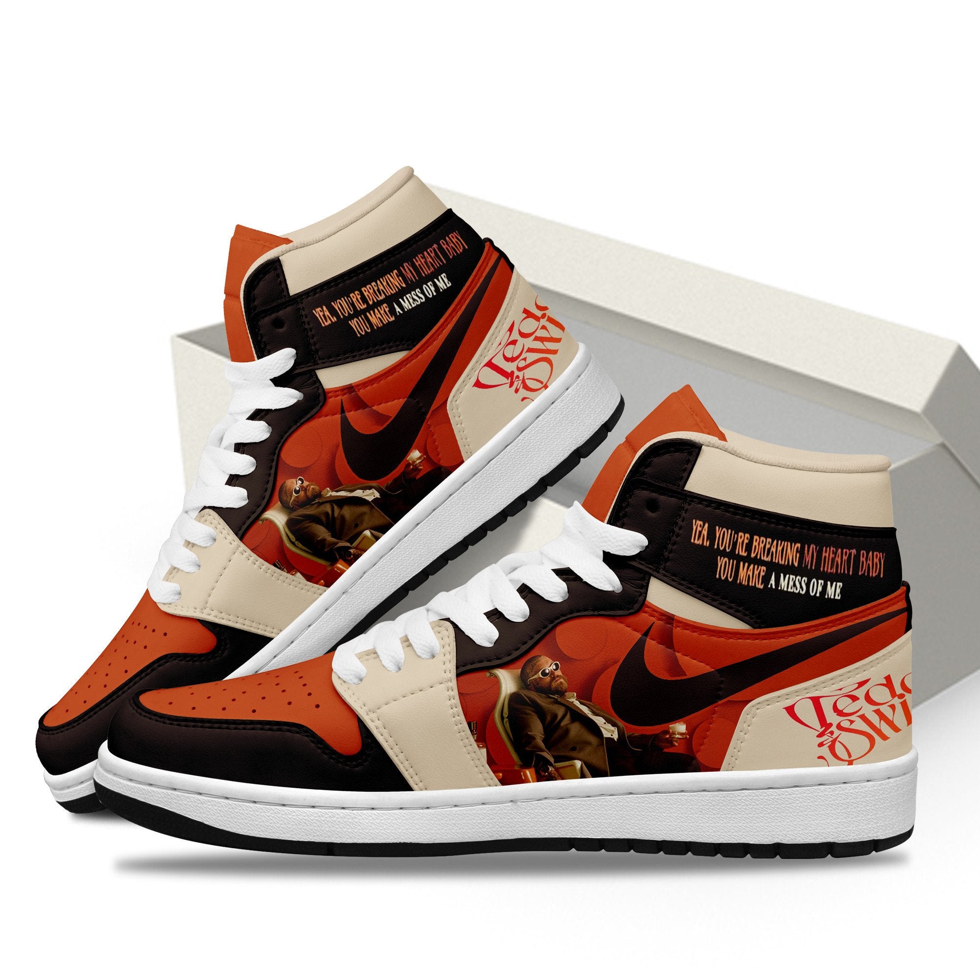 Ideafootwear Teddy Swims AJ1 High Sneakers Shoes For Men And Women 1