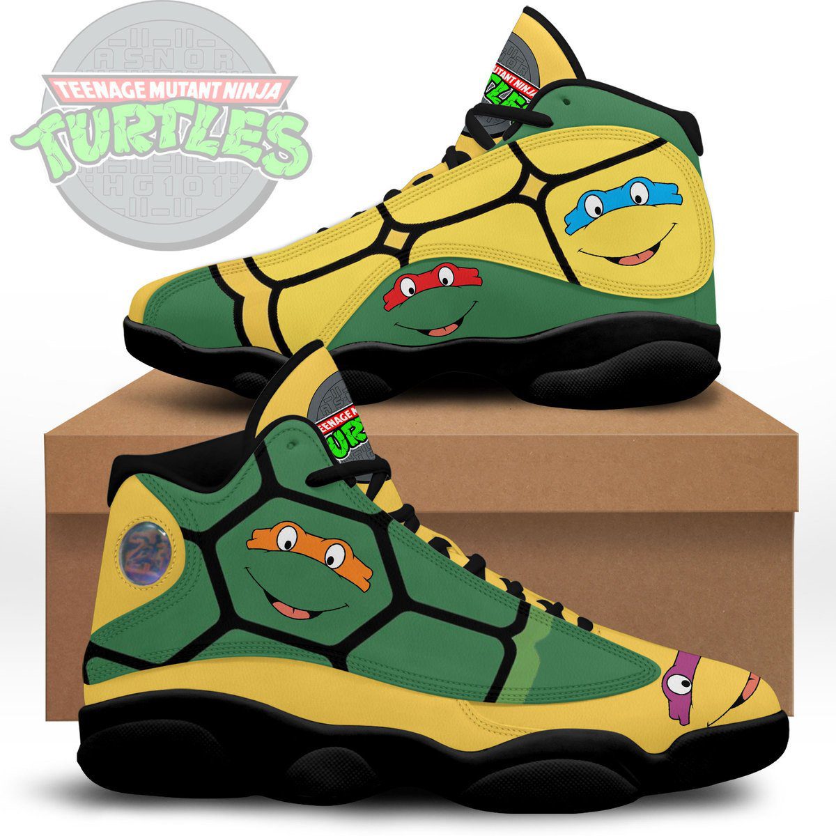 Ideafootwear Teenage Mutant Ninja Turtles AJ13 Sneakers Shoes For Men And Women 1