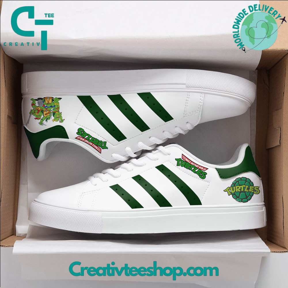 Ideafootwear Teenage Mutant Ninja Turtles Cowabunga  Skate Stan Shoes Sneakes For Men And Women 1
