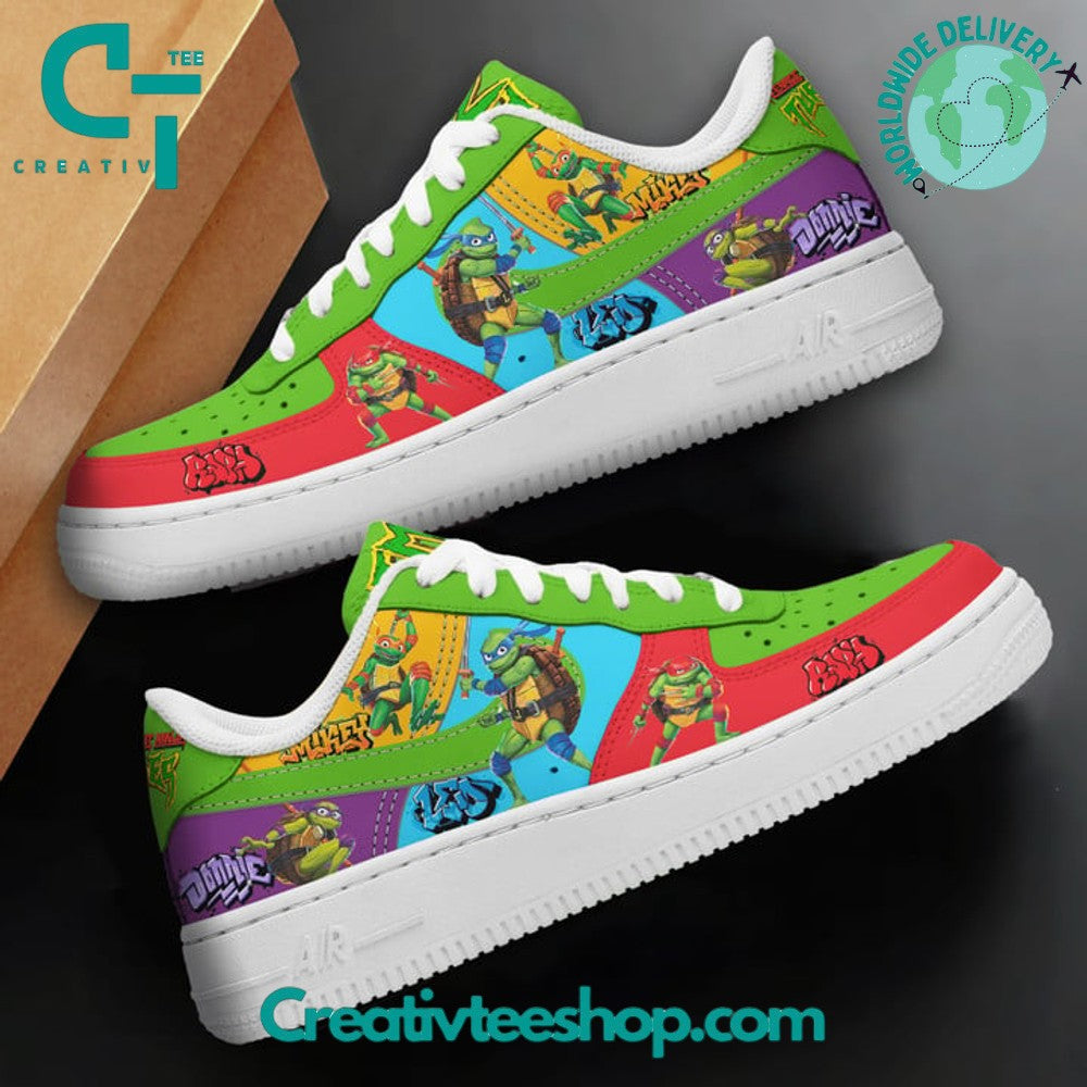 Ideafootwear Teenage Mutant Ninja Turtles Graffiti  Air Low-Top Sneakers Shoes For Men And Women 1