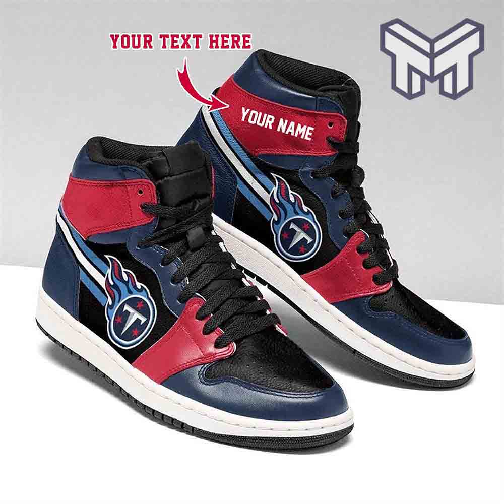 Ideafootwear Tennessee Titans AJ1 High Sneakers Shoes For Men And Women 5