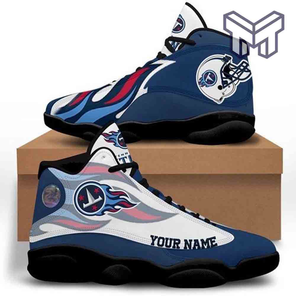 Ideafootwear Tennessee Titans AJ13 Sneakers Shoes For Men And Women 8