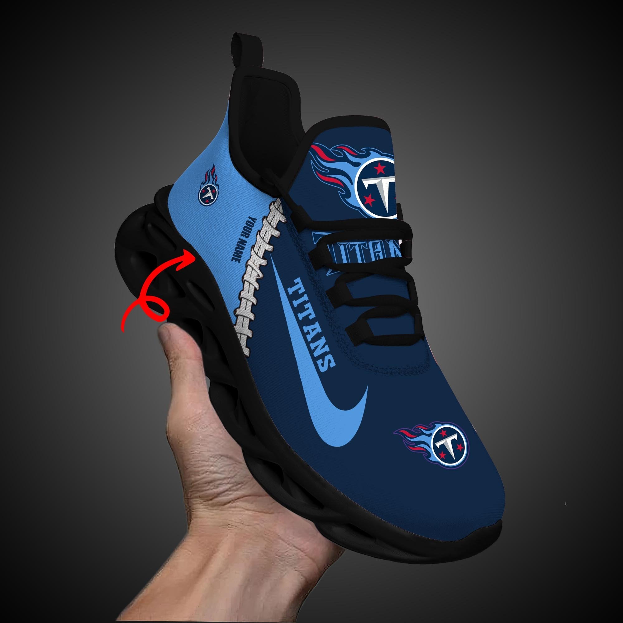 Ideafootwear Tennessee Titans Max Soul Shoes Sneakers For Men And Women 1