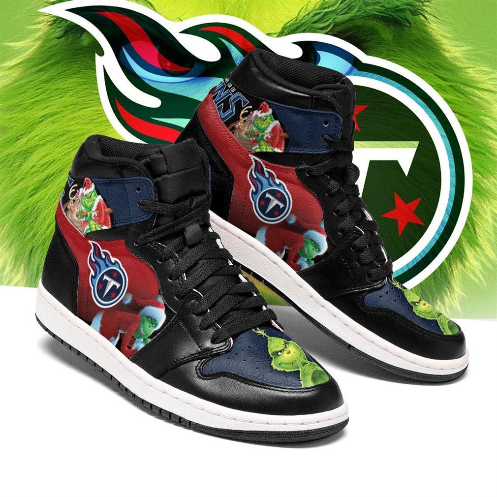 Ideafootwear Tennessee Titans NFL AJ1 High Sneakers Shoes For Men And Women 8