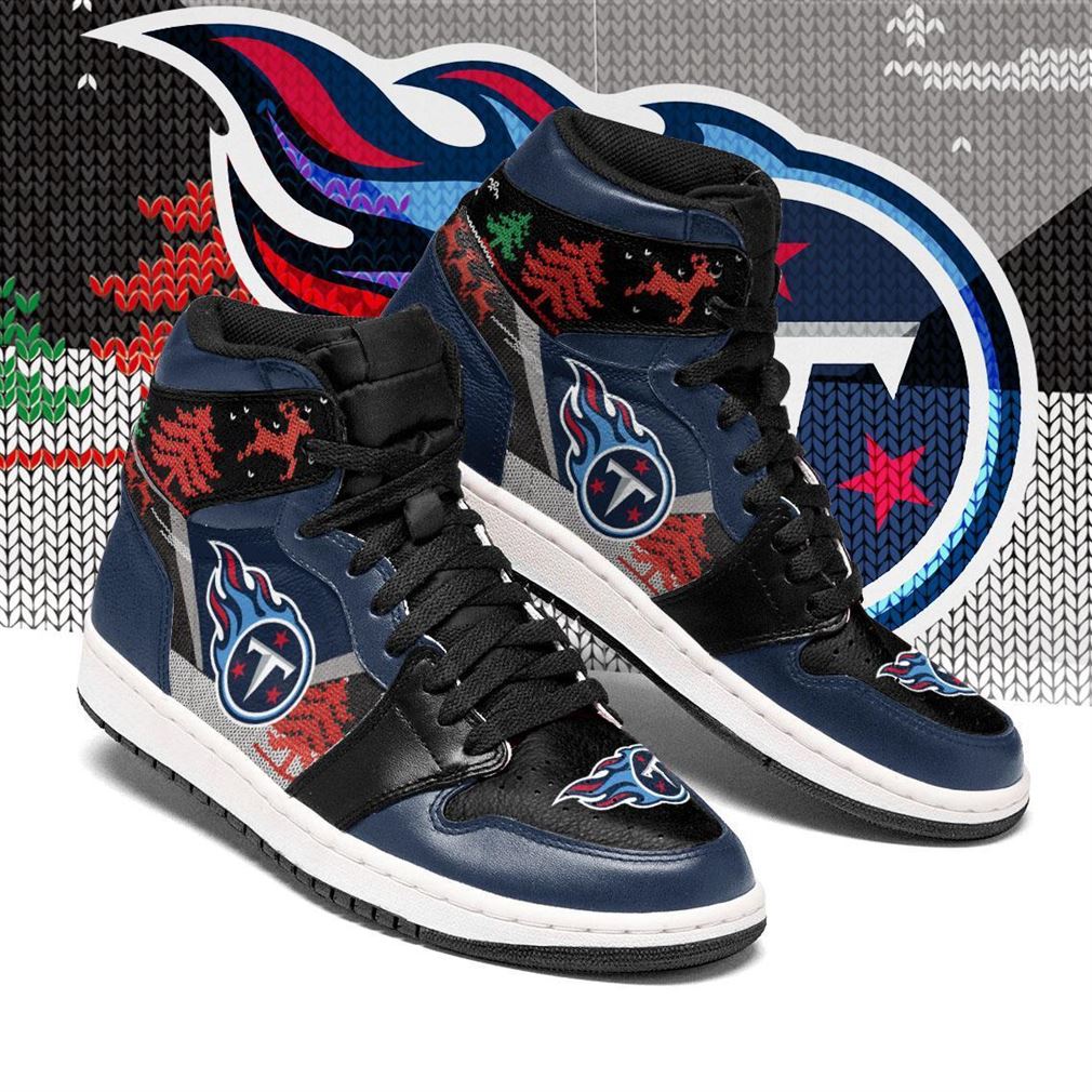 Ideafootwear Tennessee Titans NFL AJ1 High Sneakers Shoes For Men And Women 1