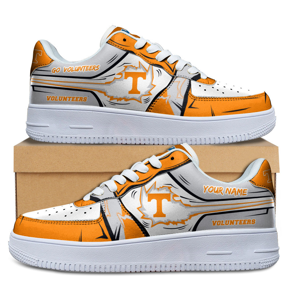 Ideafootwear Tennessee Volunteers Air Low-Top Sneakers Shoes For Men And Women 5