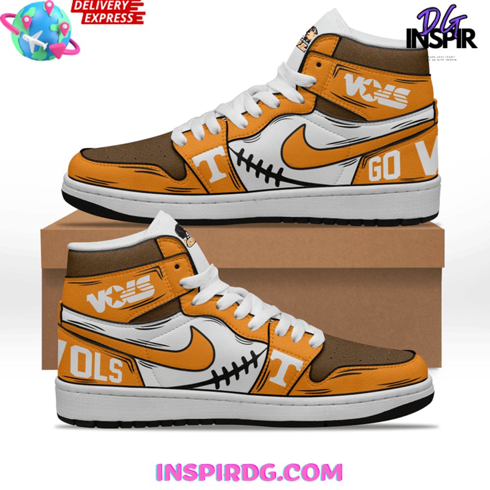 Ideafootwear Tennessee Volunteers AJ1 High Sneakers Shoes For Men And Women 12