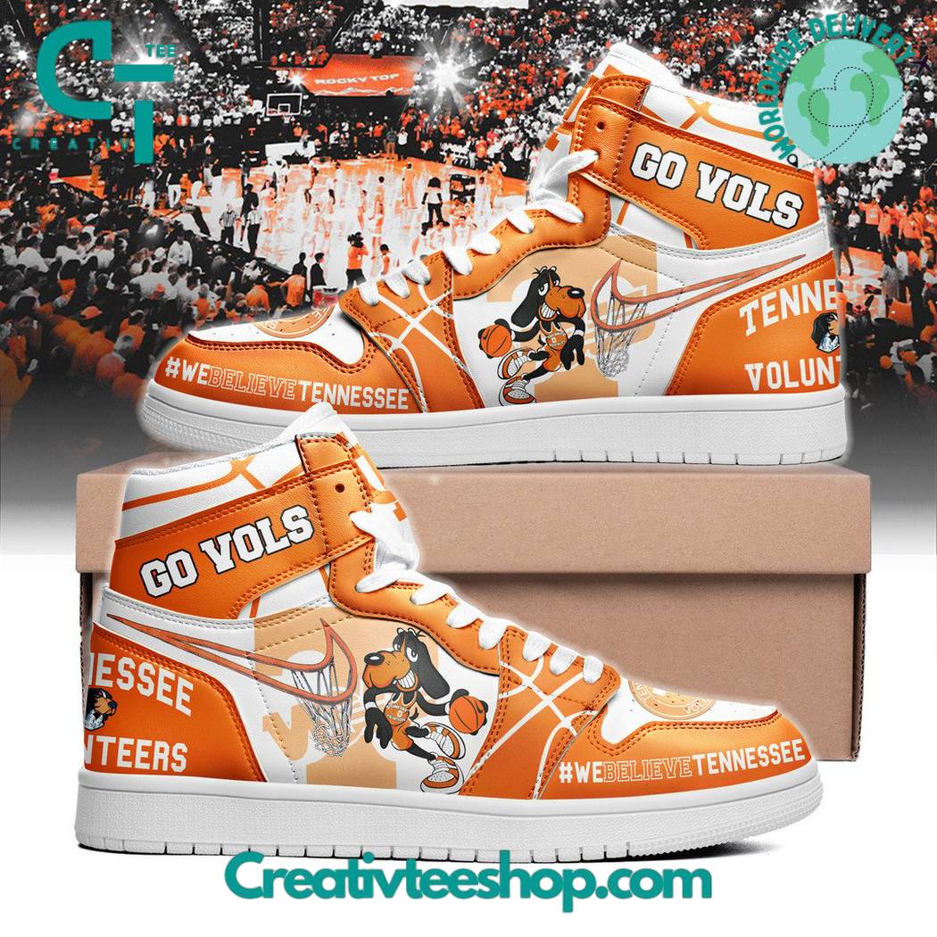 Ideafootwear Tennessee Volunteers AJ1 High Sneakers Shoes For Men And Women 13