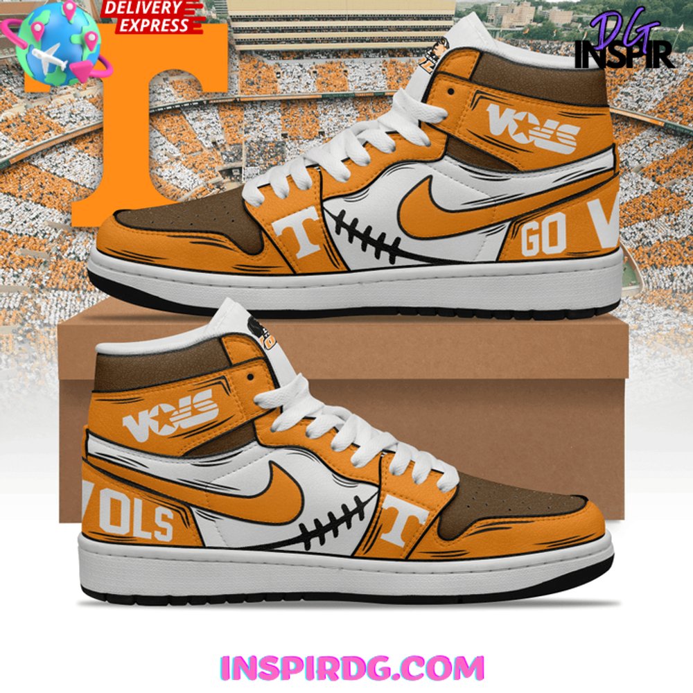 Ideafootwear Tennessee Volunteers AJ1 High Sneakers Shoes For Men And Women 12