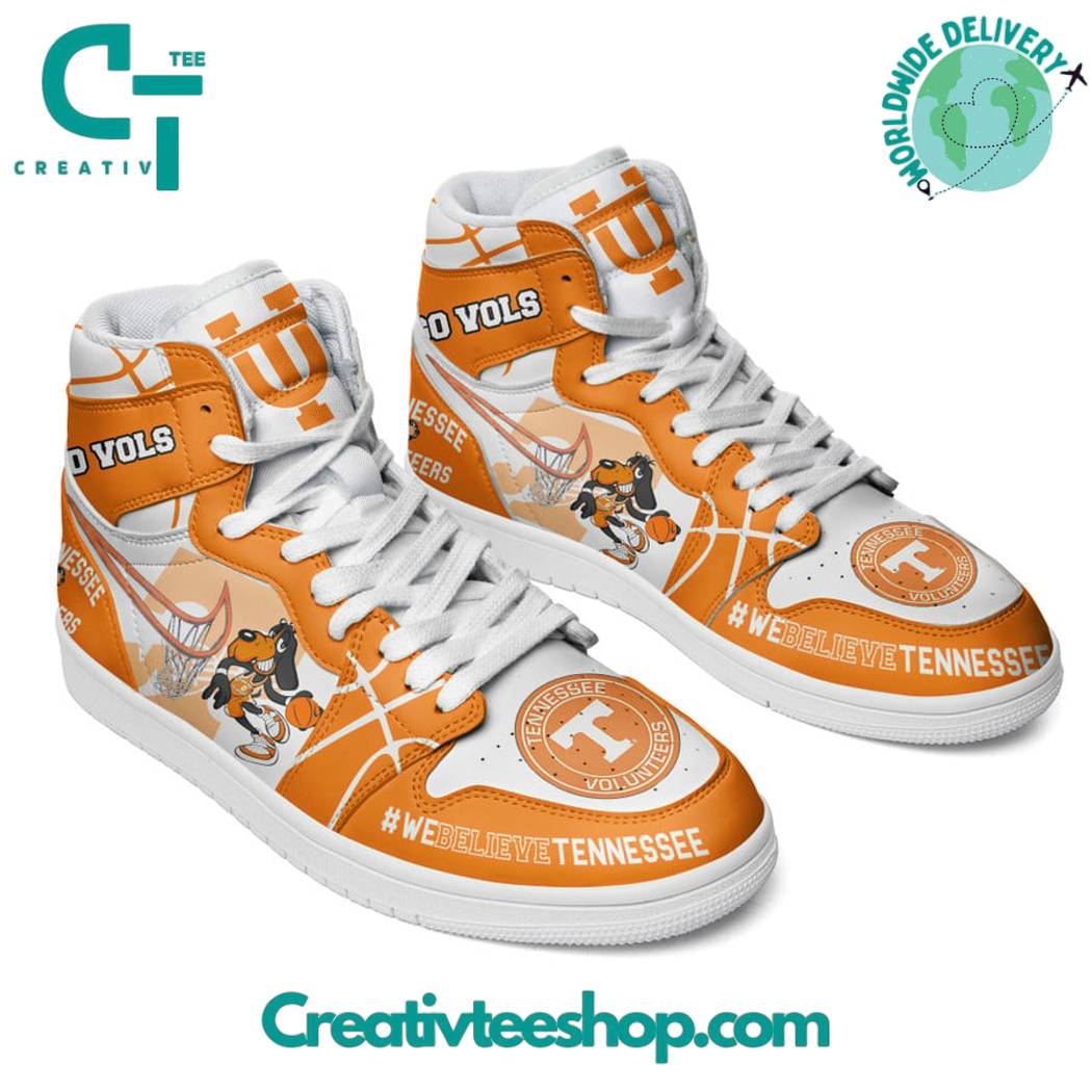 Ideafootwear Tennessee Volunteers AJ1 High Sneakers Shoes For Men And Women 13