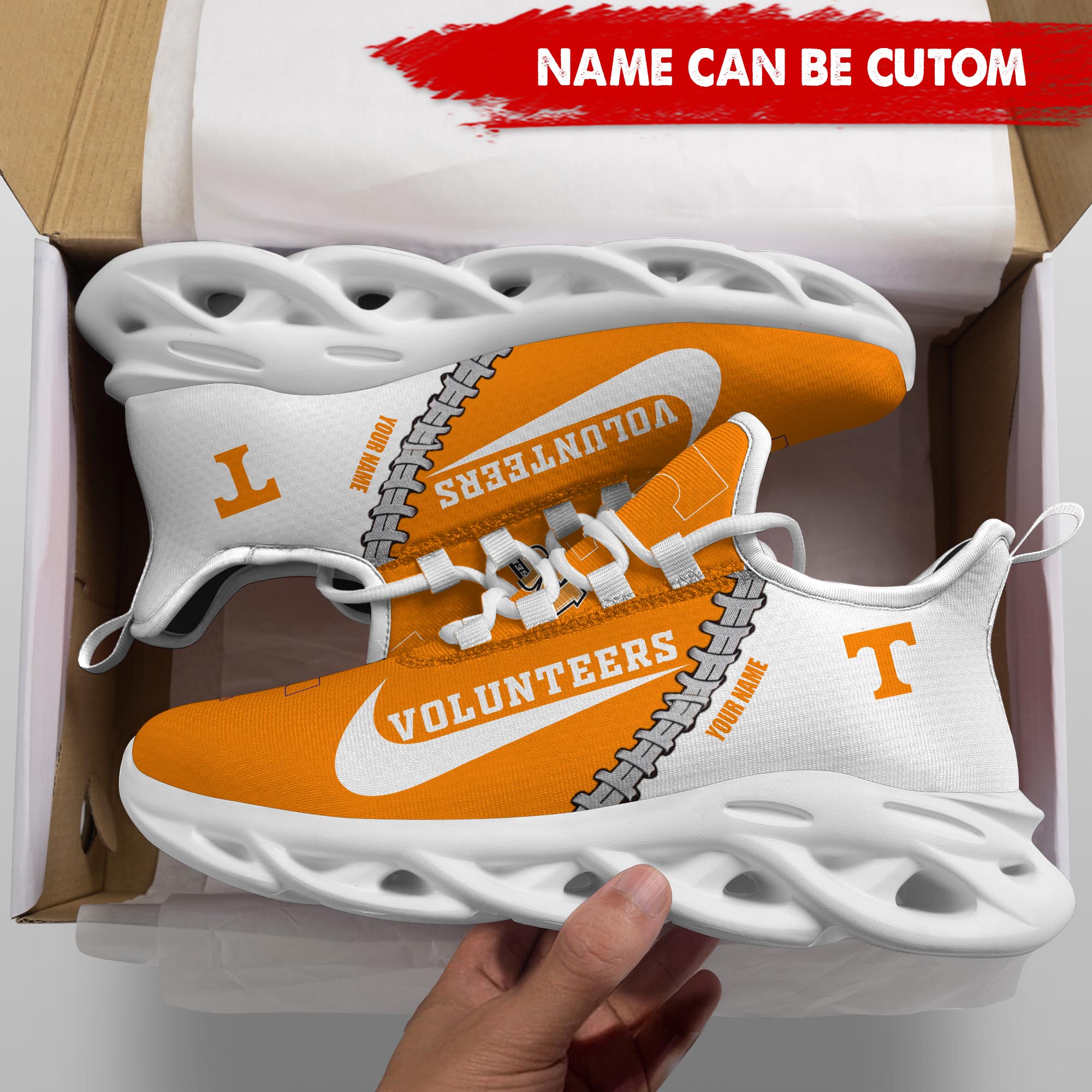 Ideafootwear Tennessee Volunteers Max Soul Shoes Sneakers For Men And Women 4