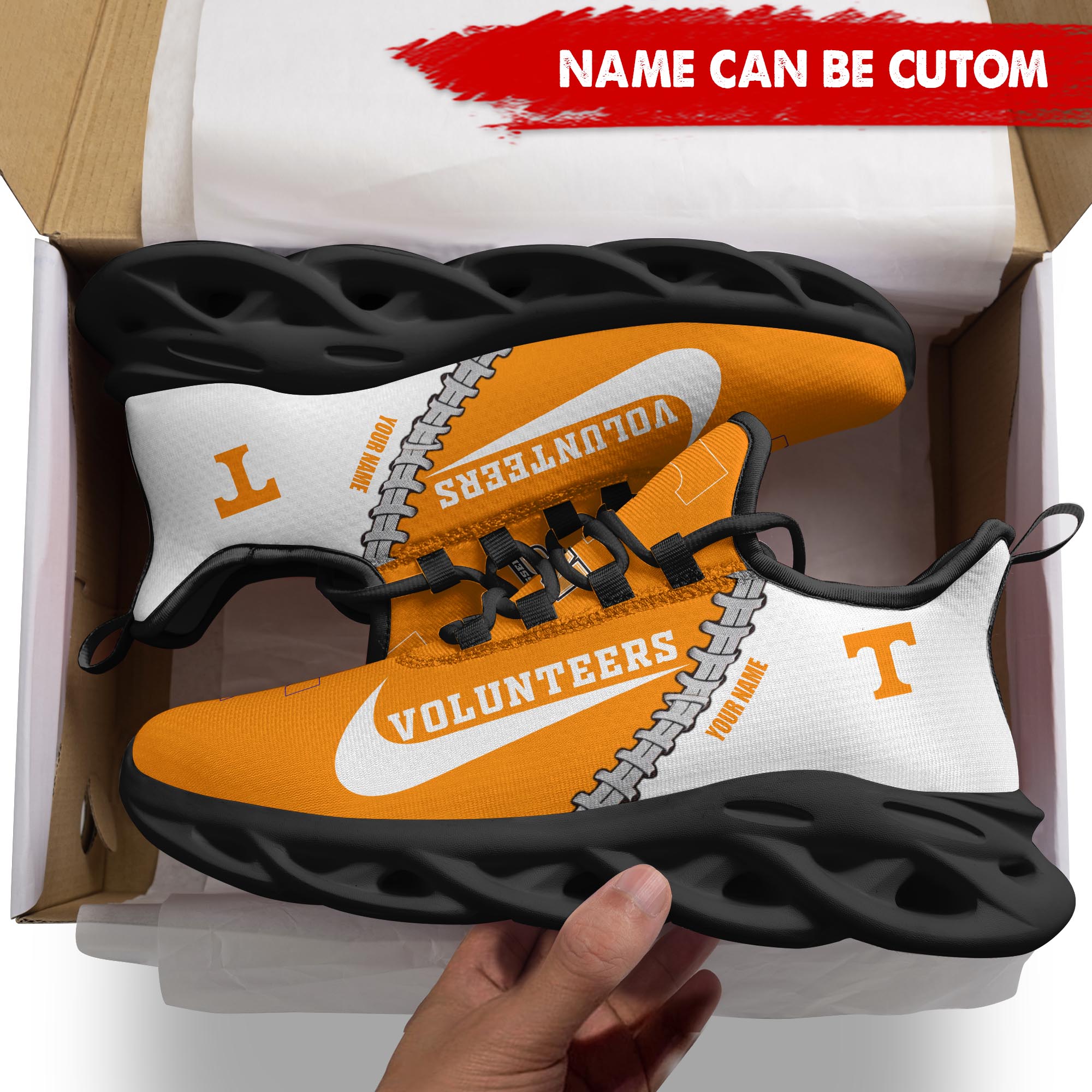 Ideafootwear Tennessee Volunteers Max Soul Shoes Sneakers For Men And Women 4
