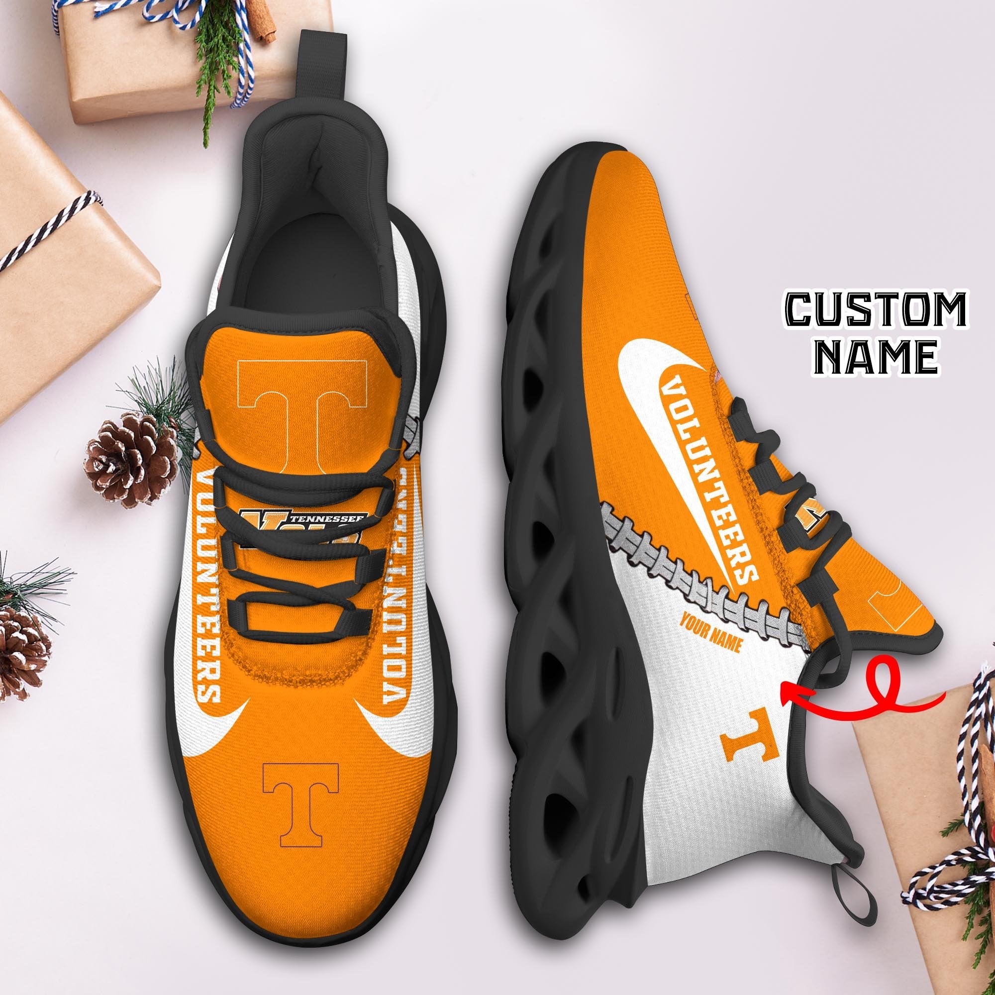 Ideafootwear Tennessee Volunteers Max Soul Shoes Sneakers For Men And Women 4