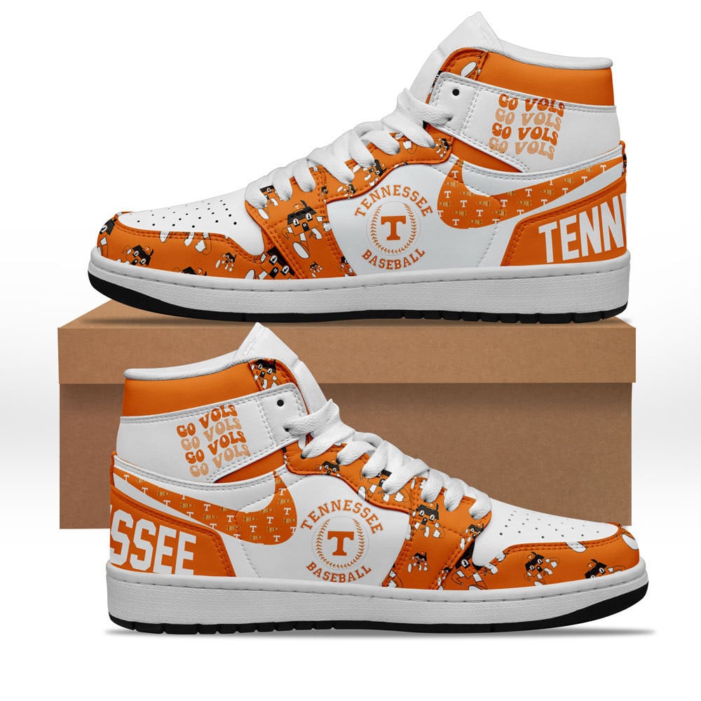 Ideafootwear Tennessee Volunteers AJ1 High Sneakers Shoes For Men And Women 17