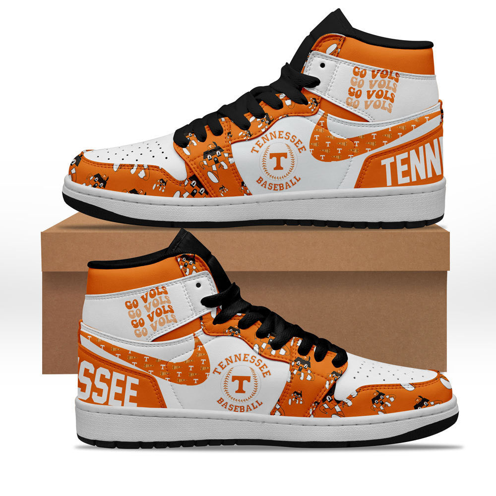 Ideafootwear Tennessee Volunteers AJ1 High Sneakers Shoes For Men And Women 15