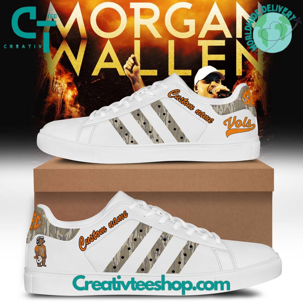Ideafootwear Tennessee Volunteers Skate Stan Shoes Sneakes For Men And Women 8