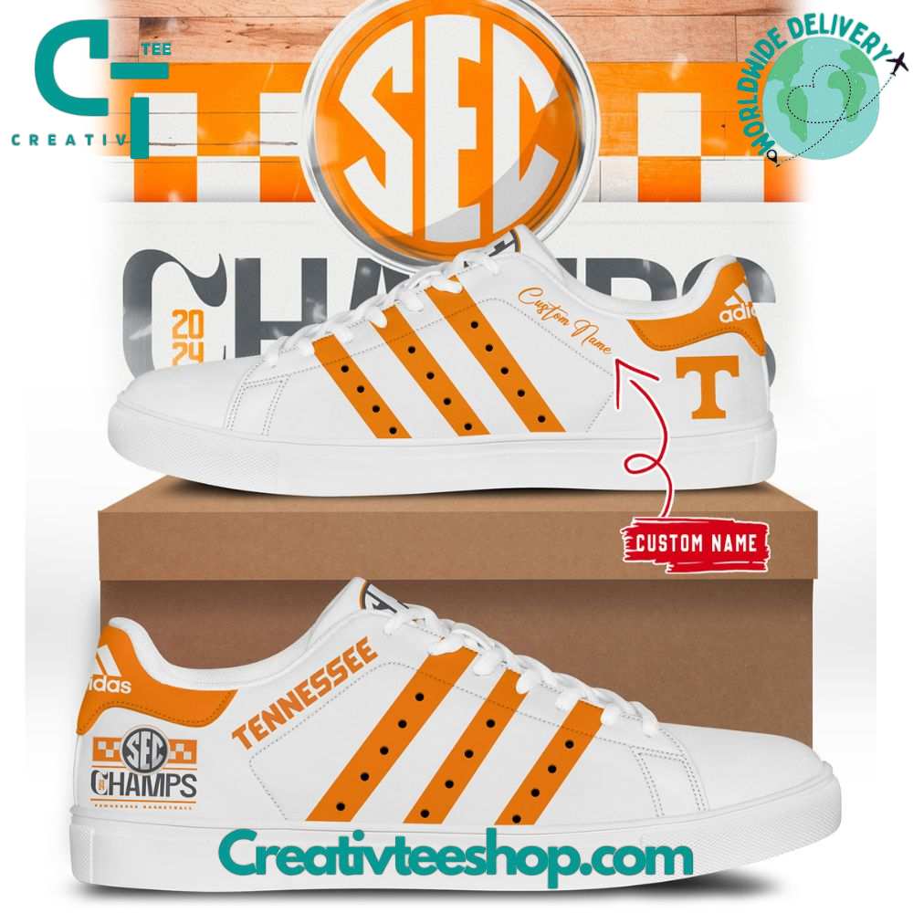 Ideafootwear Tennessee Volunteers Skate Stan Shoes Sneakes For Men And Women 2