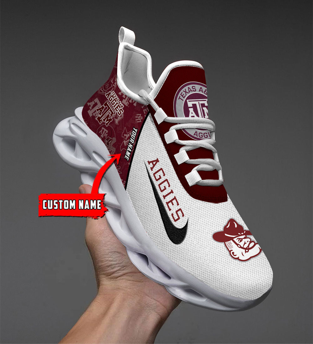 Ideafootwear Texas A&amp;M Aggies Max Soul Shoes Sneakers For Men And Women 1