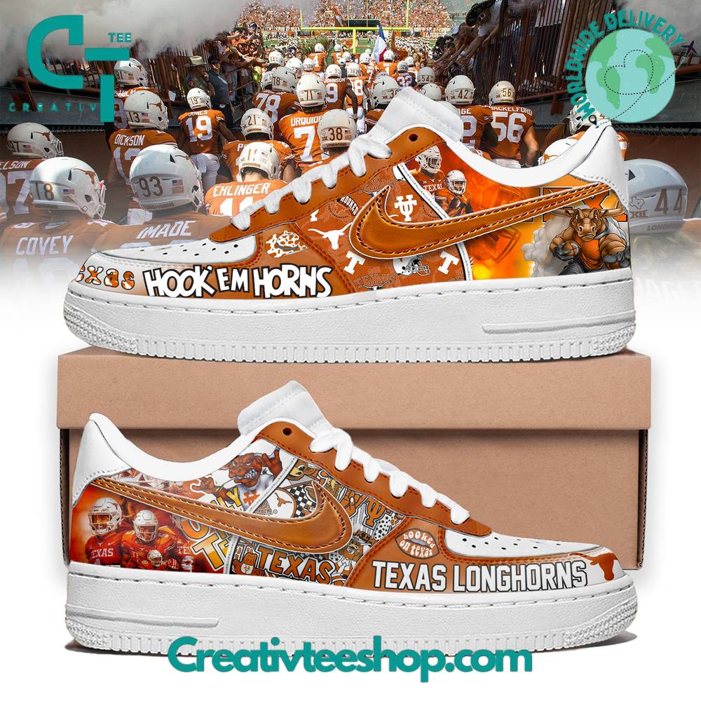 Ideafootwear Texas Longhorns Air Low-Top Sneakers Shoes For Men And Women 11