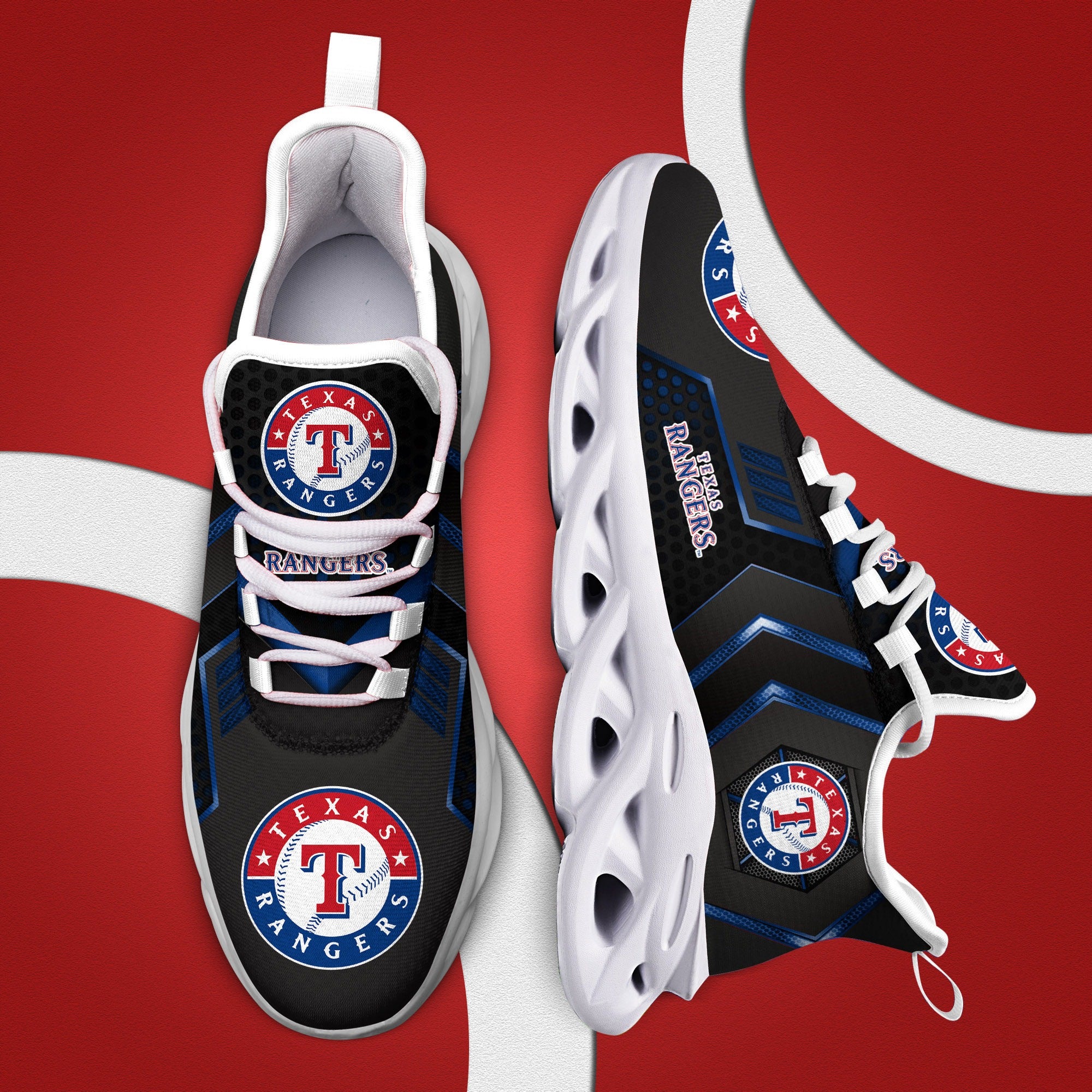 Ideafootwear Texas Rangers Max Soul Shoes Sneakers For Men And Women 1