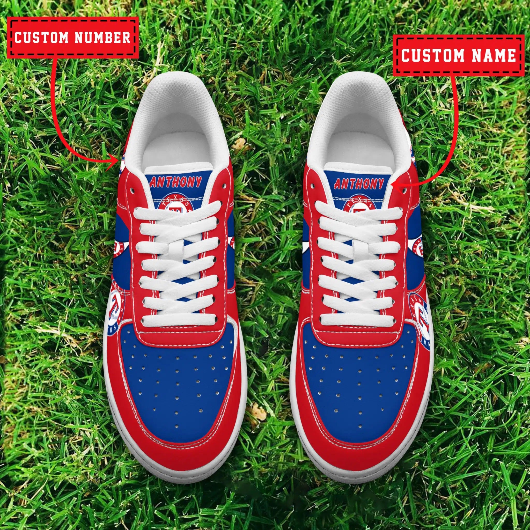 Ideafootwear Texas Rangers MLB Air Low-Top Sneakers Shoes For Men And Women 1