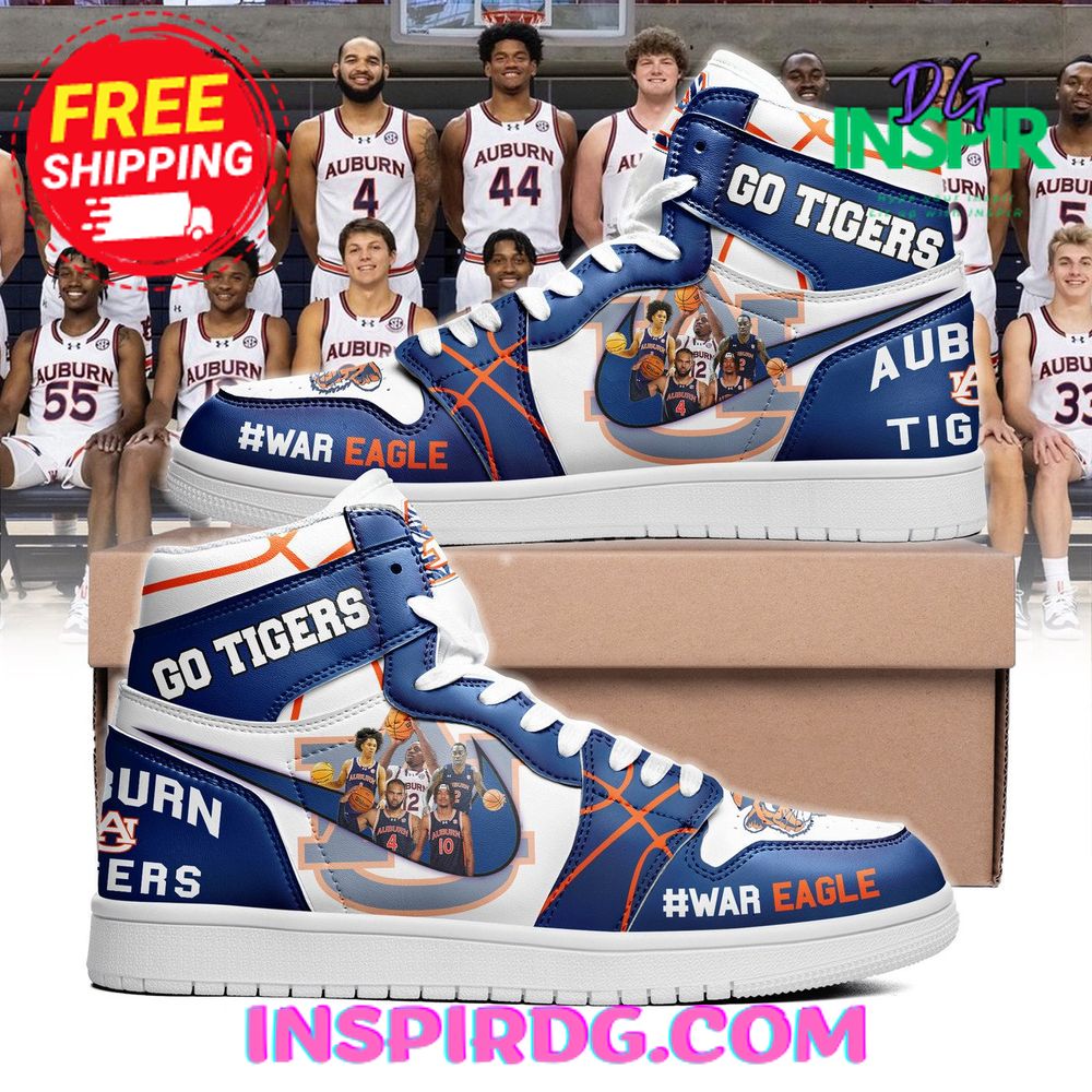 Ideafootwear The Auburn Tiger War Eagle Blue AJ1 High Sneakers Shoes For Men And Women 1