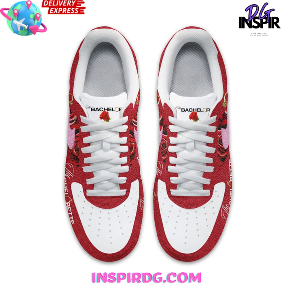 Ideafootwear The Bachelorette Rose Flower Air Low-Top Sneakers Shoes For Men And Women 1