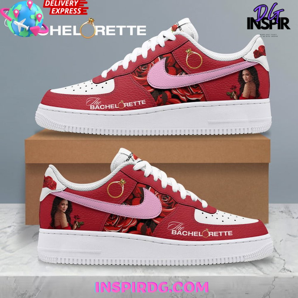 Ideafootwear The Bachelorette Rose Flower Air Low-Top Sneakers Shoes For Men And Women 1