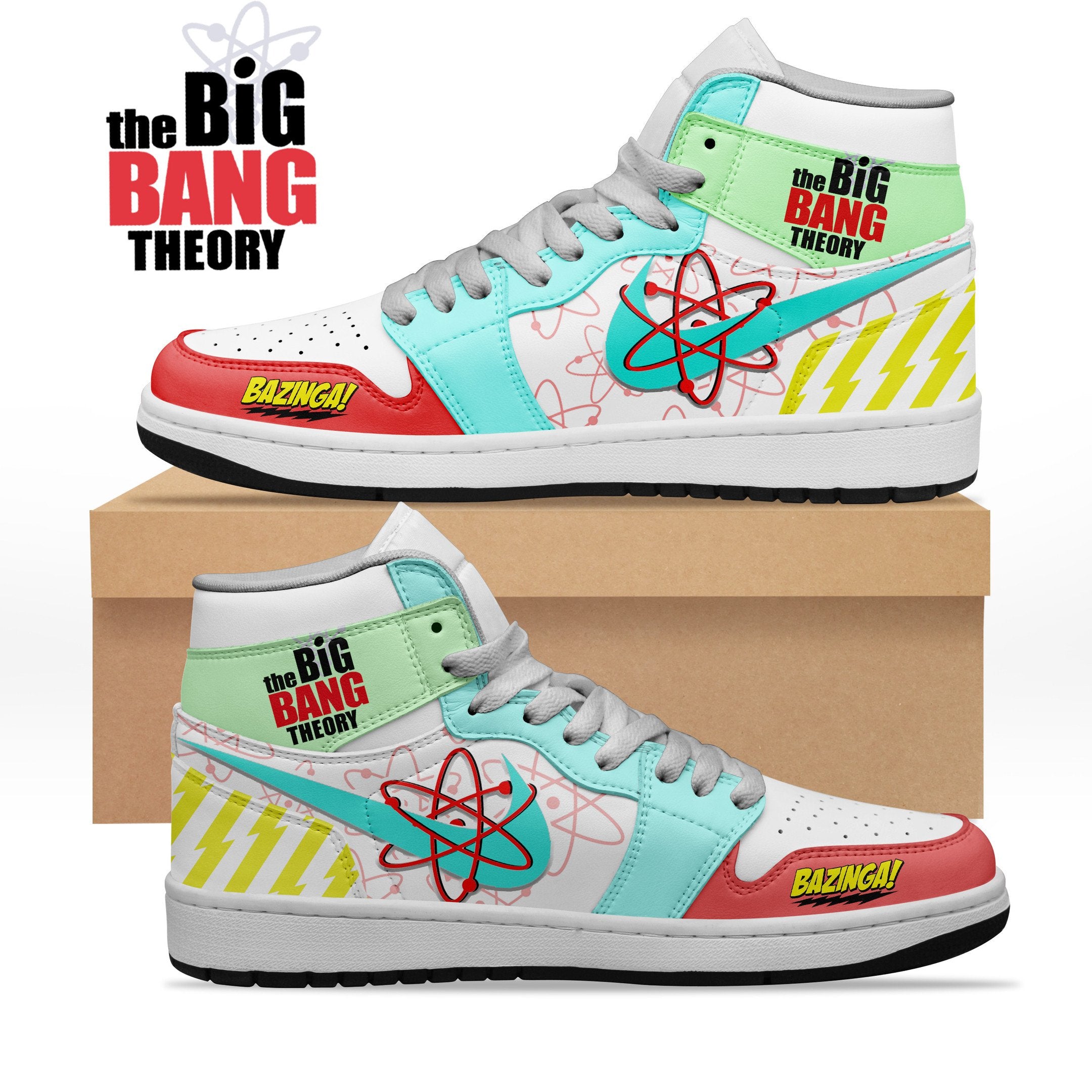 Ideafootwear The Big Bang Theory AJ1 High Sneakers Shoes For Men And Women 1