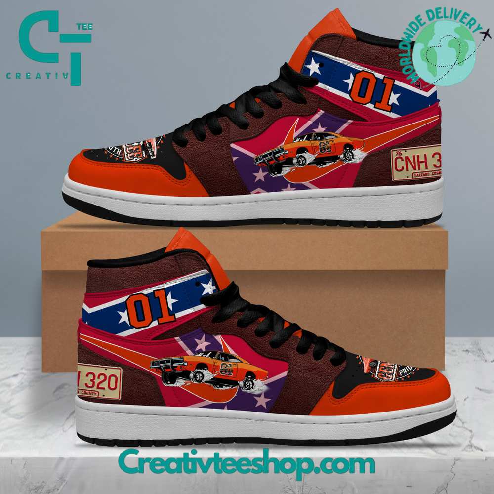 Ideafootwear The Dukes of Hazzard AJ1 High Sneakers Shoes For Men And Women 1