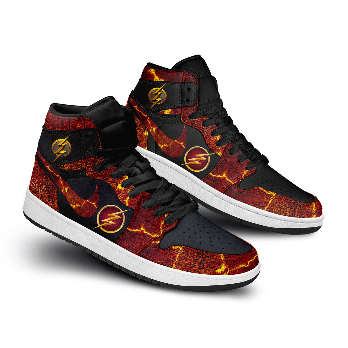 Ideafootwear The Flash AJ1 High Sneakers Shoes For Men And Women 2