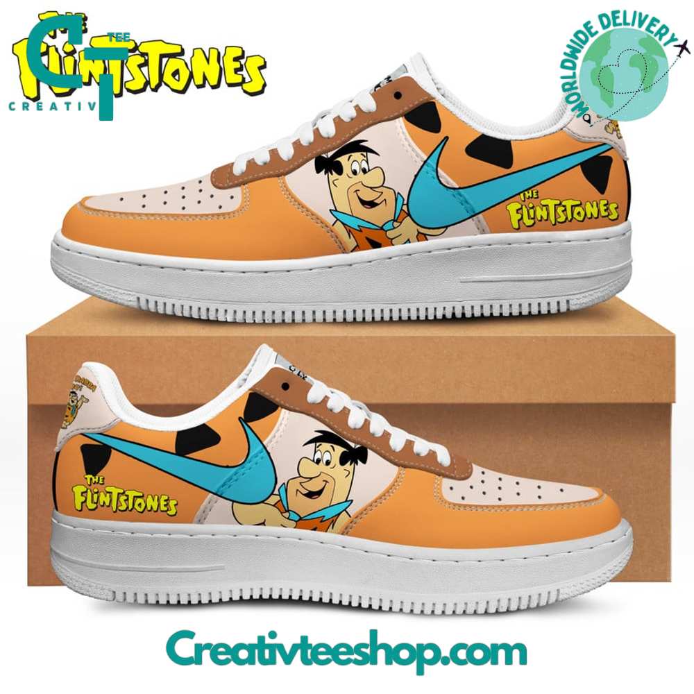 Ideafootwear The Flintstones  Air Low-Top Sneakers Shoes For Men And Women 1