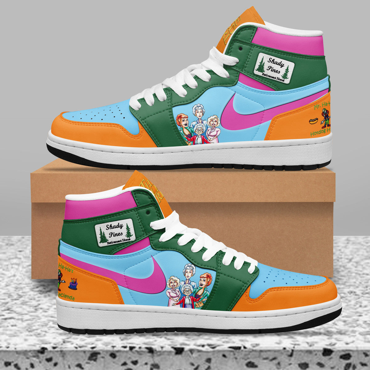 Ideafootwear The Golden Girls AJ1 High Sneakers Shoes For Men And Women 1