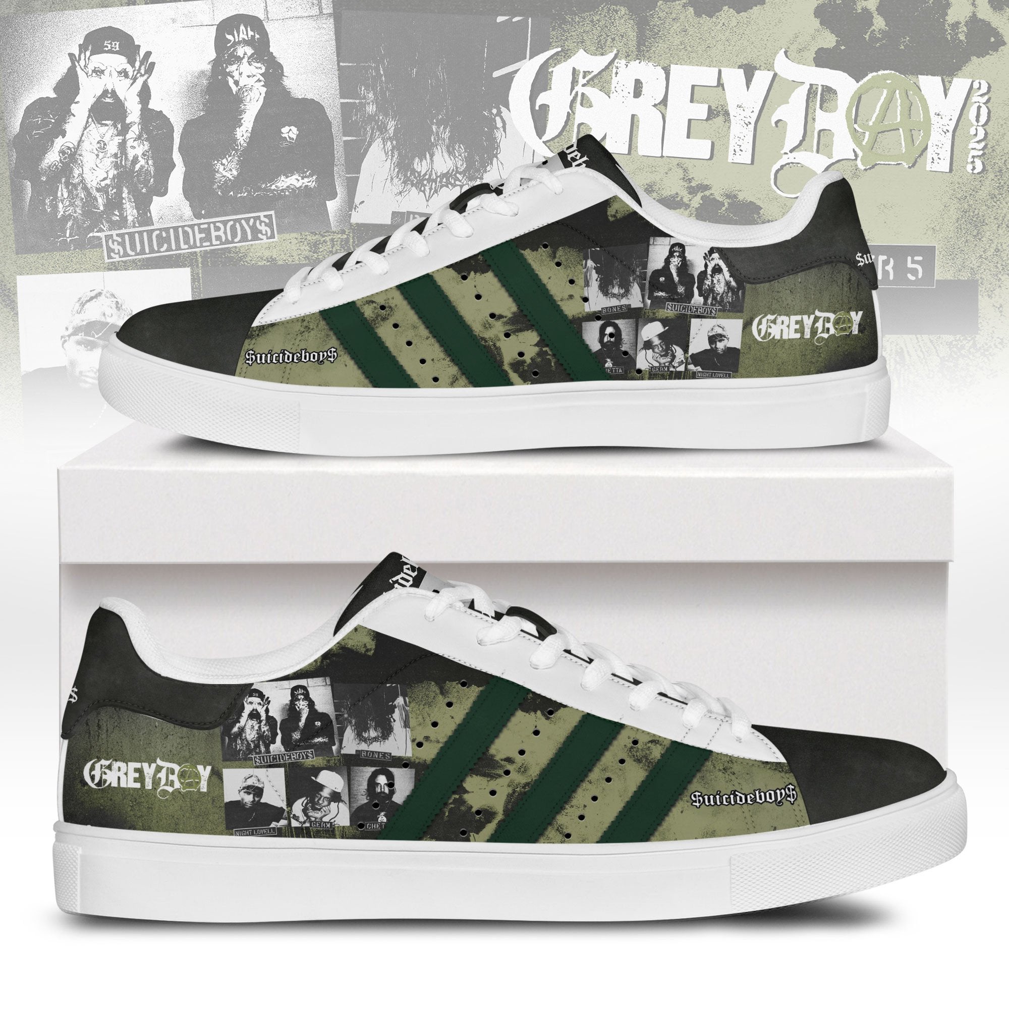 Ideafootwear The Greyboy Allstars Skate Stan Shoes Sneakes For Men And Women 1