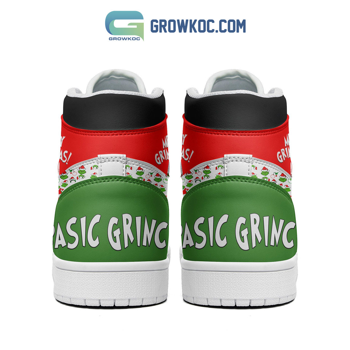 Ideafootwear The Grinch AJ1 High Sneakers Shoes For Men And Women 5