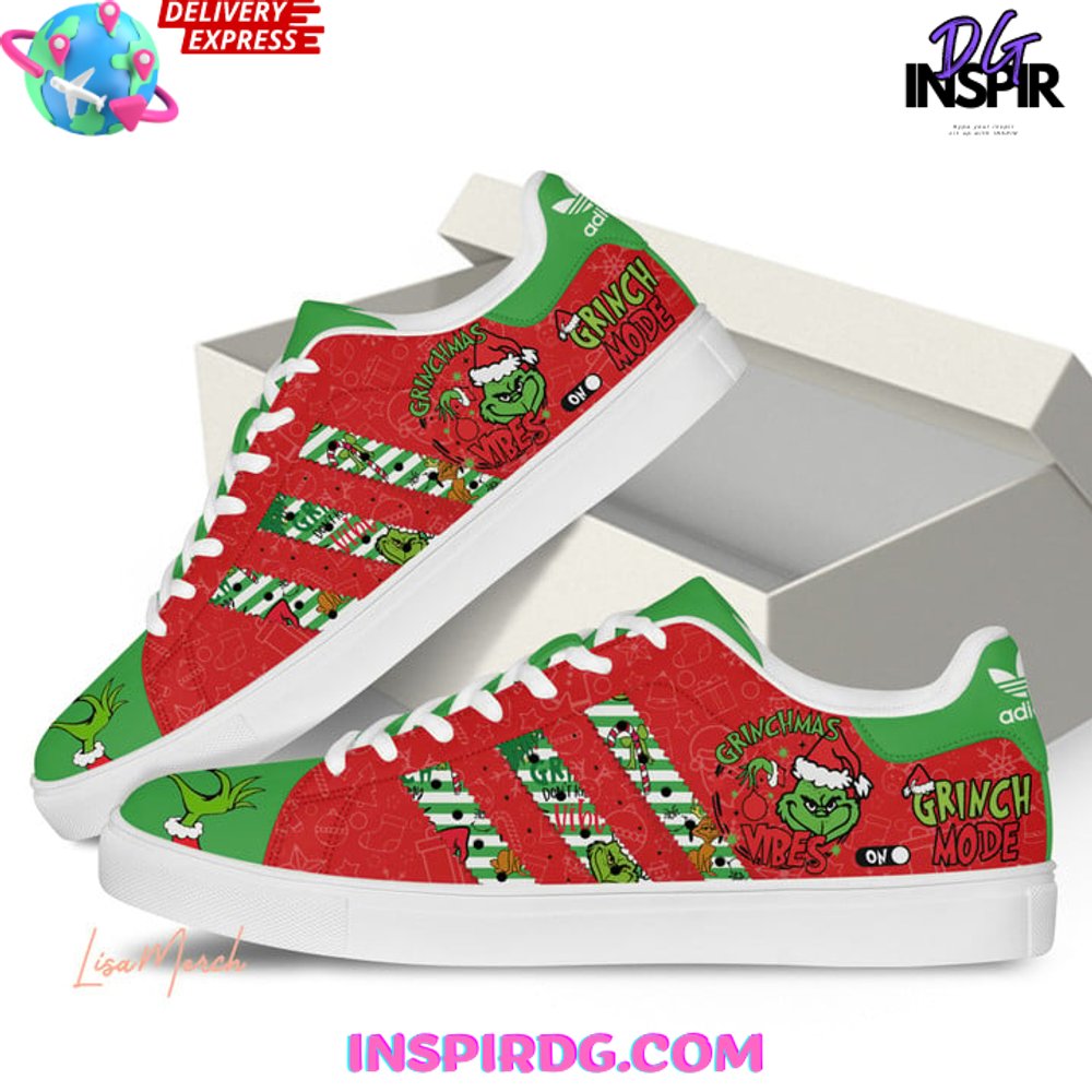 Ideafootwear The Grinch Skate Stan Shoes Sneakes For Men And Women 2