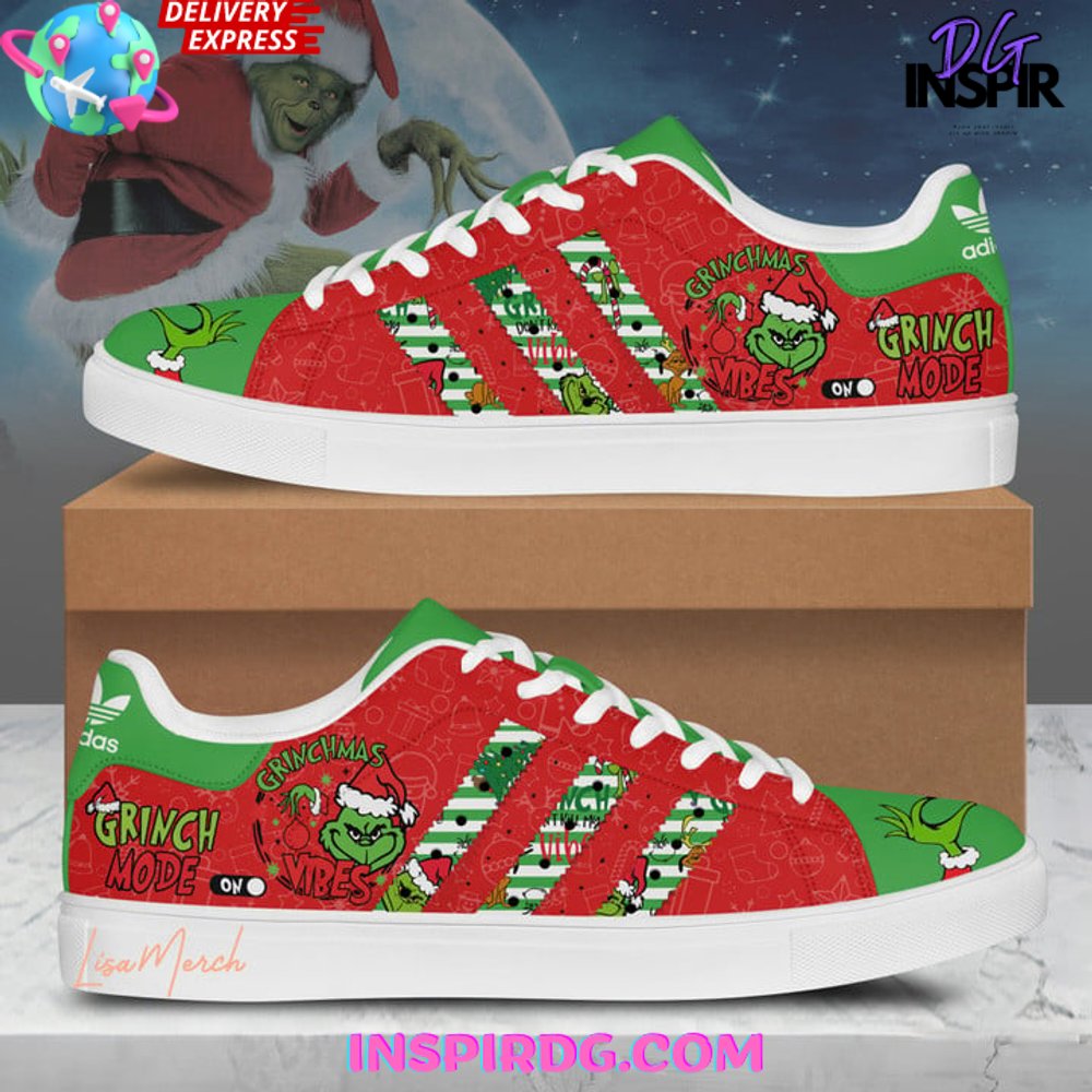 Ideafootwear The Grinch Skate Stan Shoes Sneakes For Men And Women 2