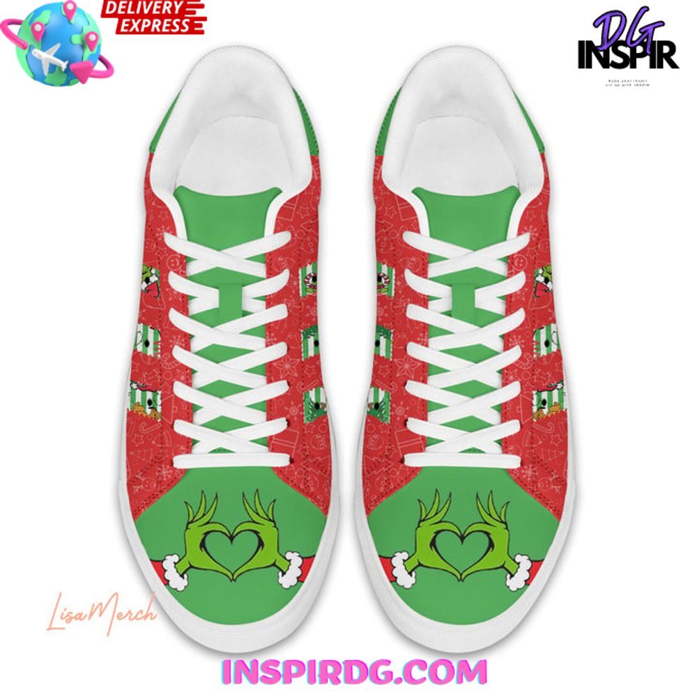 Ideafootwear The Grinch Skate Stan Shoes Sneakes For Men And Women 2