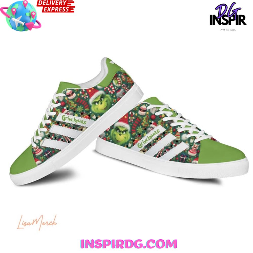 Ideafootwear The Grinch Skate Stan Shoes Sneakes For Men And Women 3