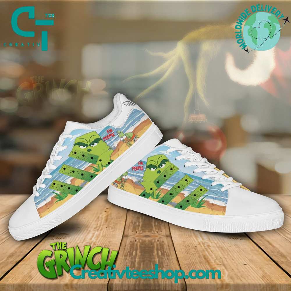 Ideafootwear The Grinch Skate Stan Shoes Sneakes For Men And Women 4