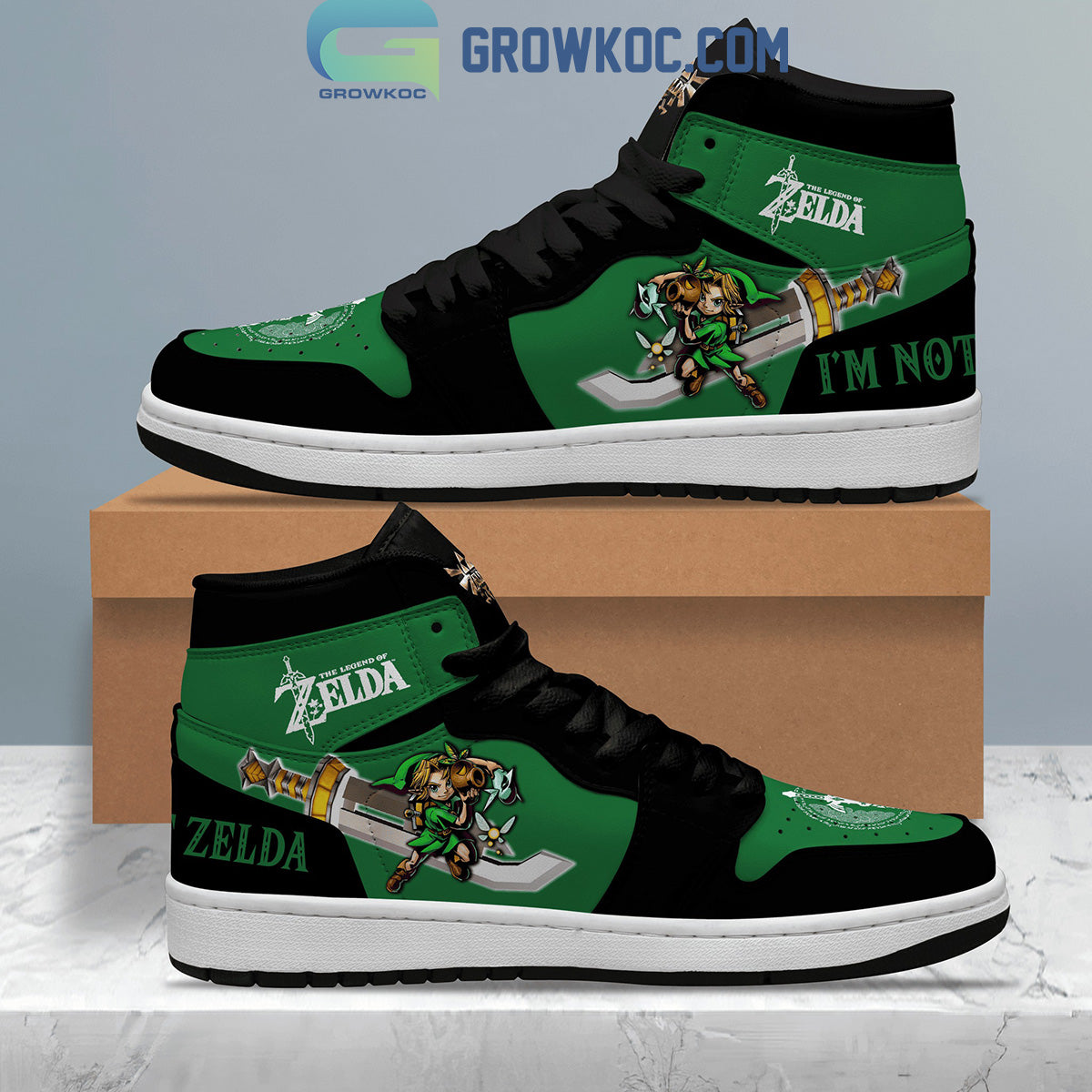 Ideafootwear The Legend of Zelda AJ1 High Sneakers Shoes For Men And Women 1