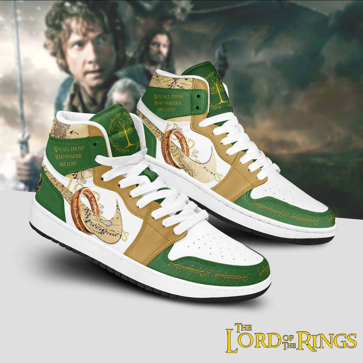 Ideafootwear The Lord of the Rings AJ1 High Sneakers Shoes For Men And Women 3
