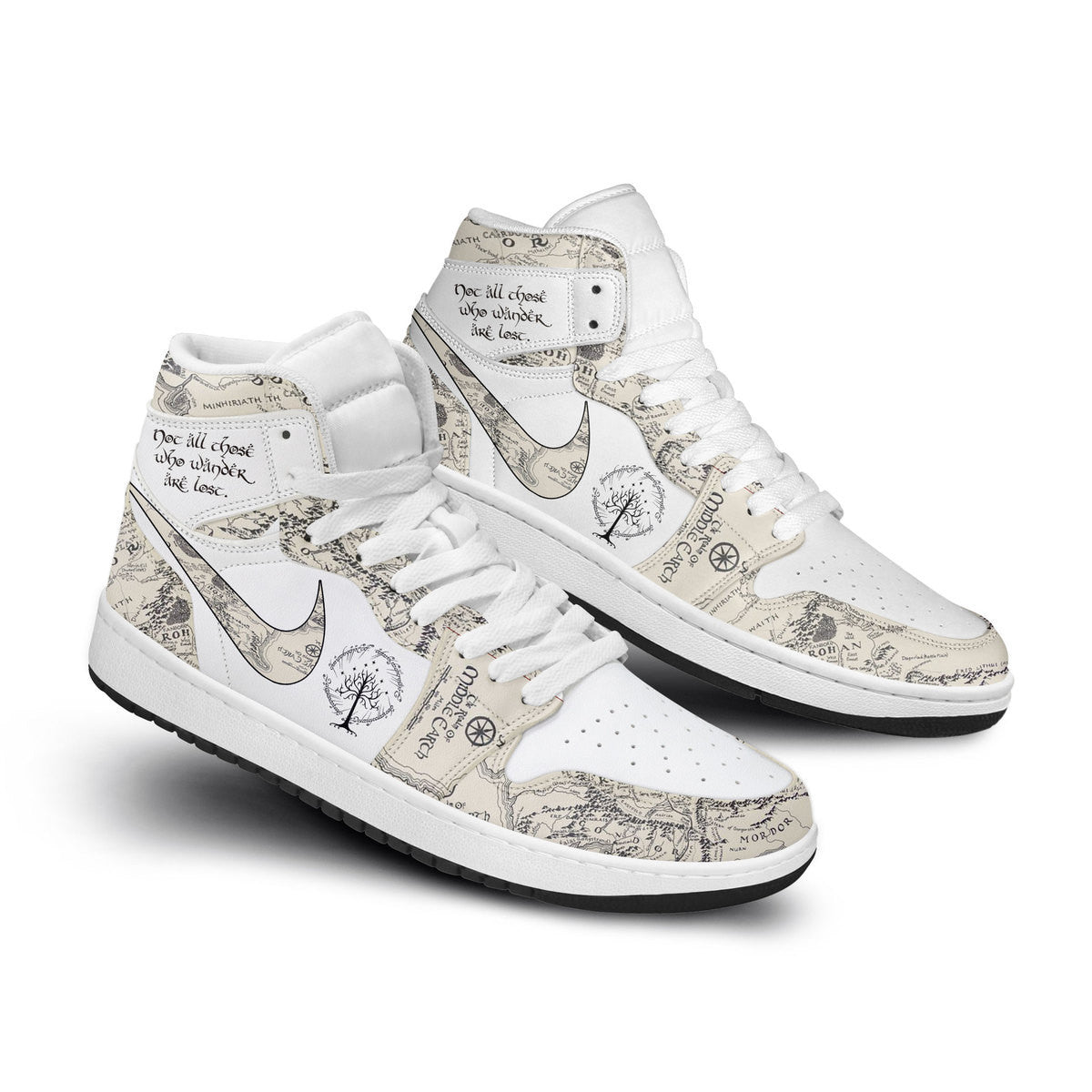 Ideafootwear The Lord Of The Rings AJ1 High Sneakers Shoes For Men And Women 8
