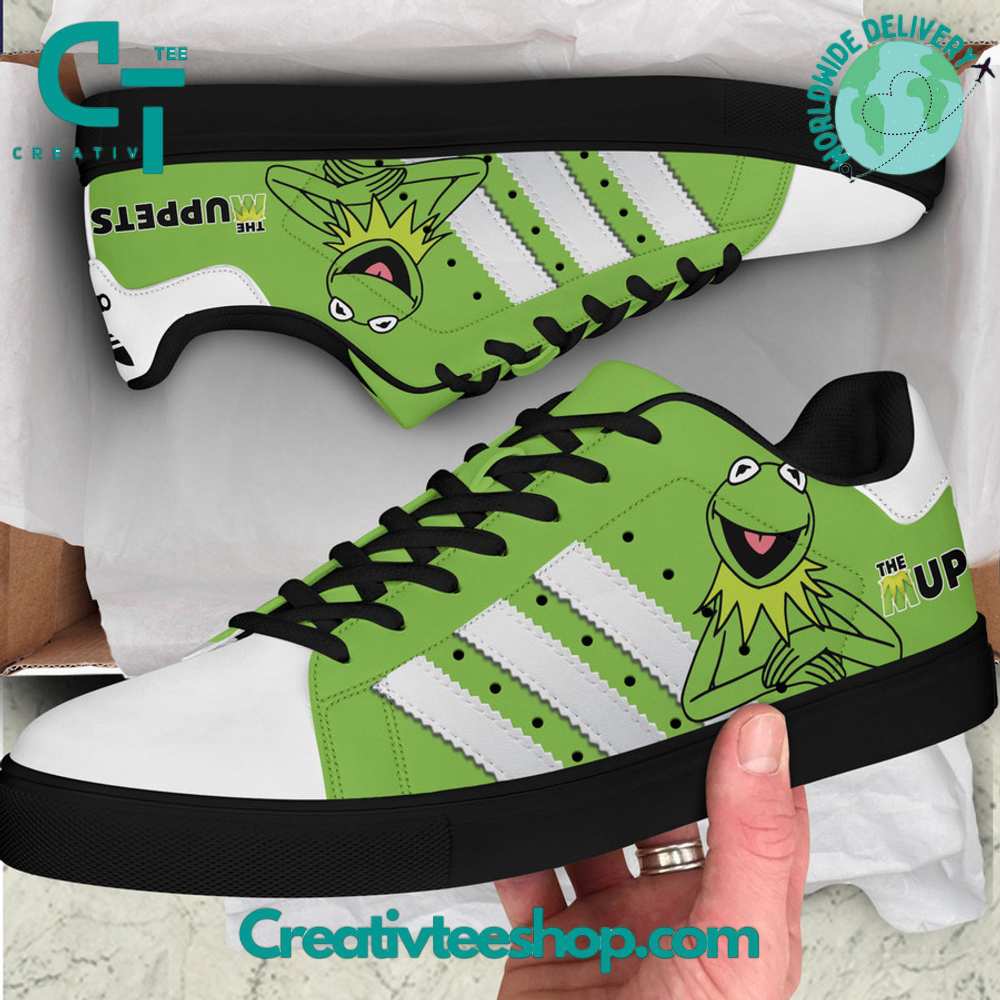 Ideafootwear The Muppets Green  Skate Stan Shoes Sneakes For Men And Women 1
