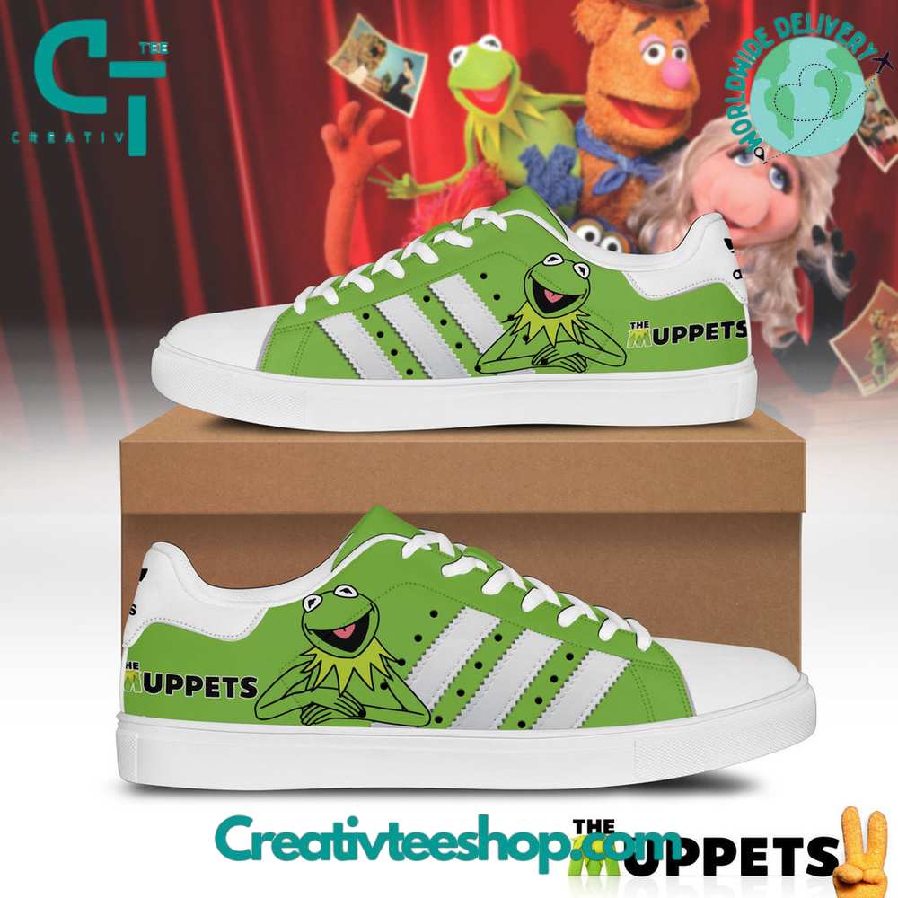 Ideafootwear The Muppets Green  Skate Stan Shoes Sneakes For Men And Women 1